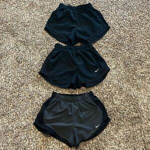 Nike running shorts. 3 pairs.